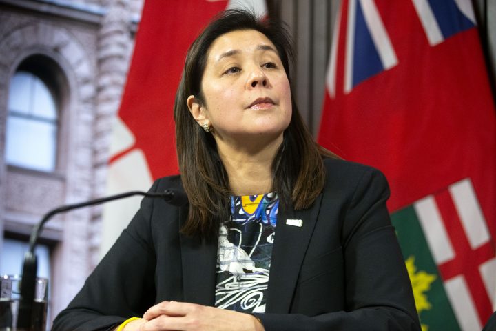 Dr. Eileen de Villa, Medical Officer of Health for the City of Toronto attends a news conference in Toronto, on Monday, January 27, 2020.