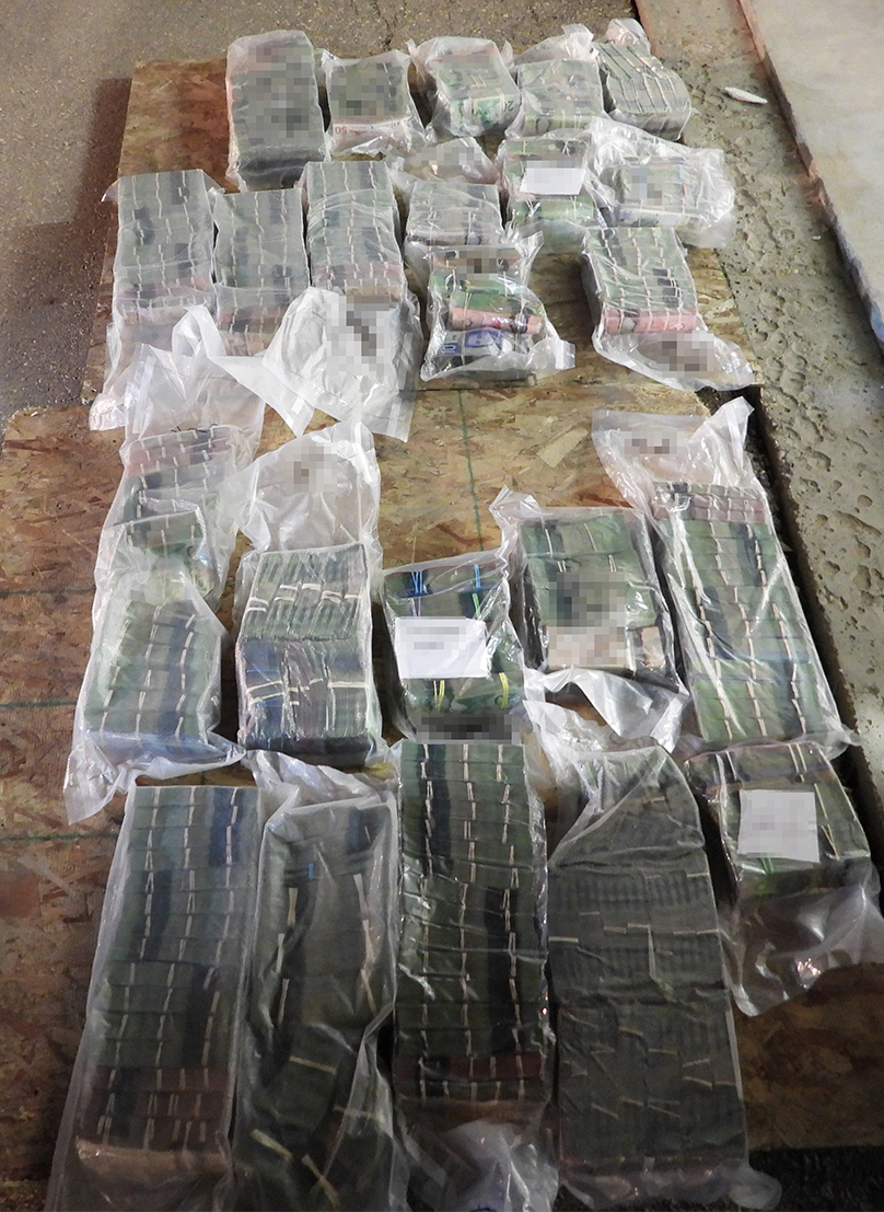 RCMP show off $1.5 million in cash.