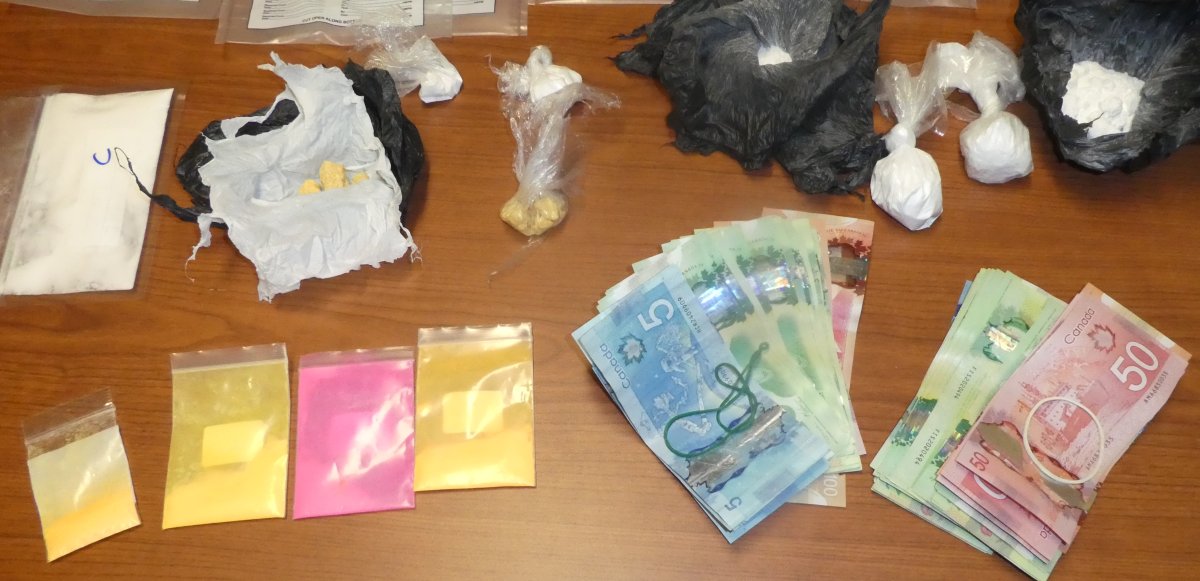 Police seized drugs as part of an investigation in Curve Lake First Nation on Thursday.