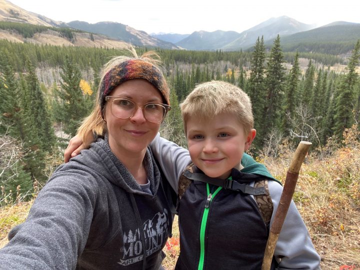 Daryl-Anne Steffen and her son.