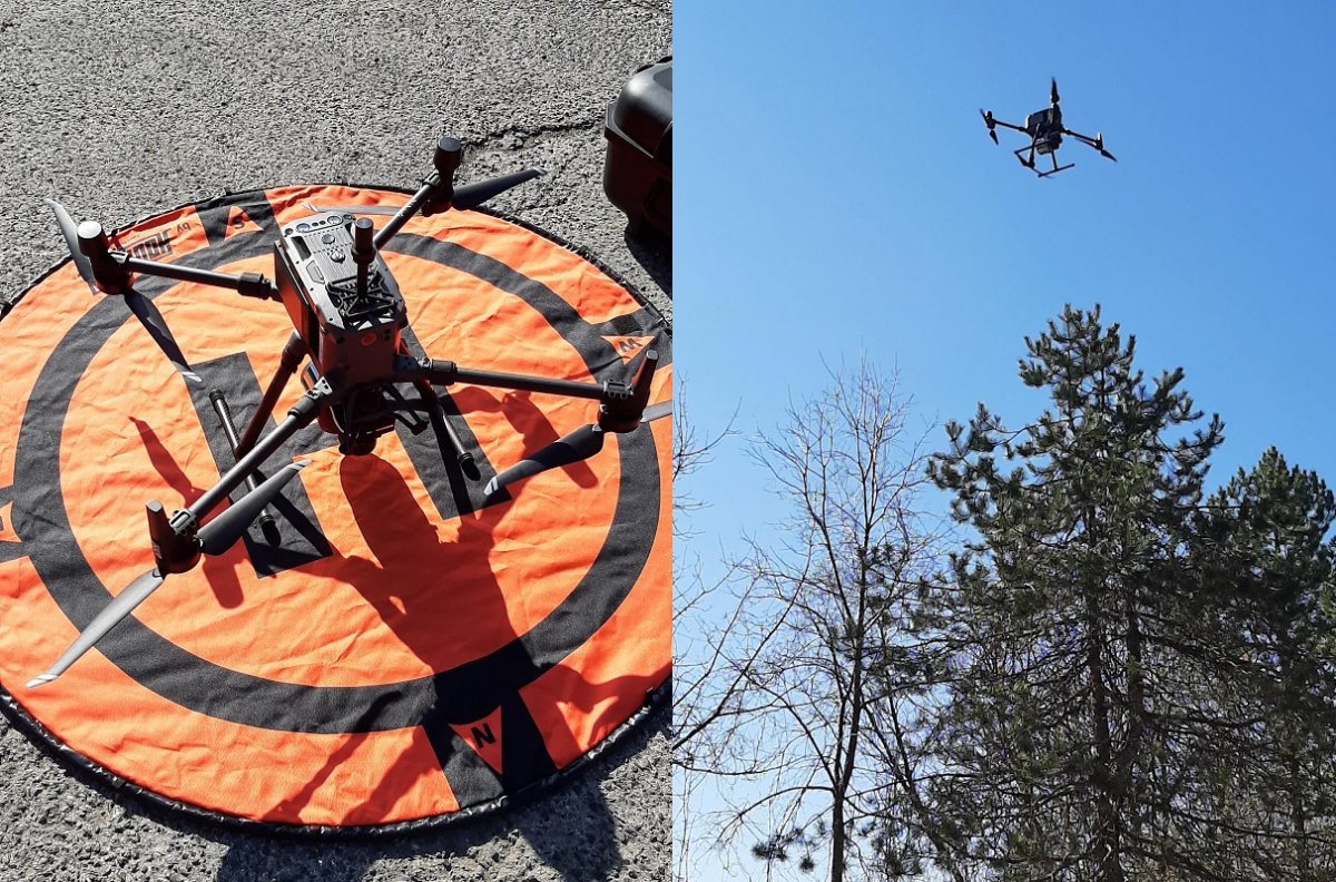 The city has used a drone to take measurements in Chedoke Creek, as part of plans for targeted dredging this year.