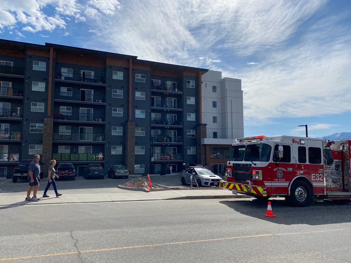 West Kelowna Fire Rescue evacuated an apartment building on Elliott Rd. Sunday morning.