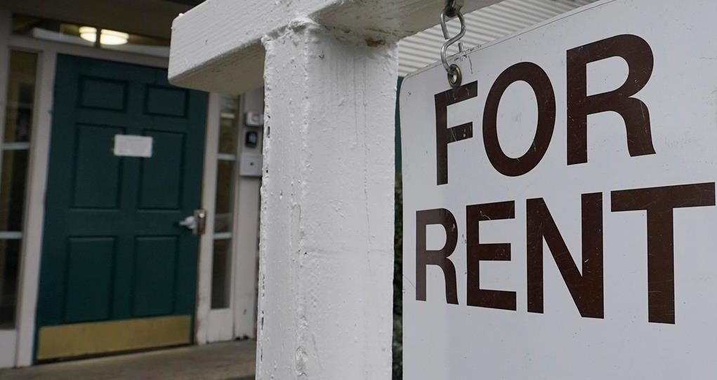 A 'for rent' sign is seen in this file photo.