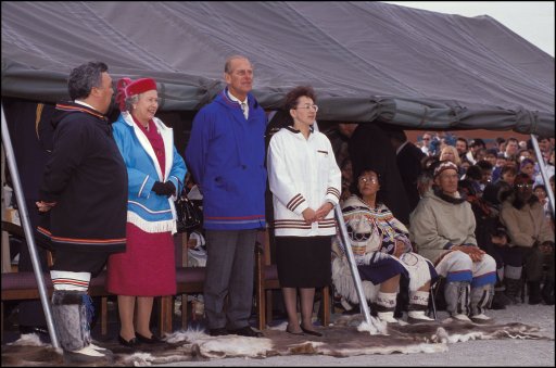 Queen Elizabeth II and Prince Philip in Canada on Aug.  22, 1994.