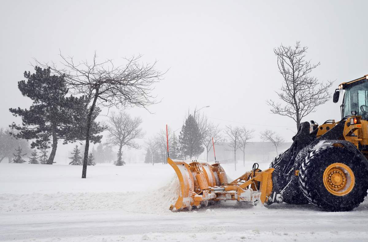 City of Winnipeg crews are cleaning Winnipeg streets.