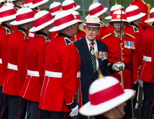 Prince Philip visits Canada to present the new Colours to the 3rd Battalion of the Royal Canadian Regiment. The ceremony takes place in front of the Queen’s Park Legislative Assembly of Ontario.