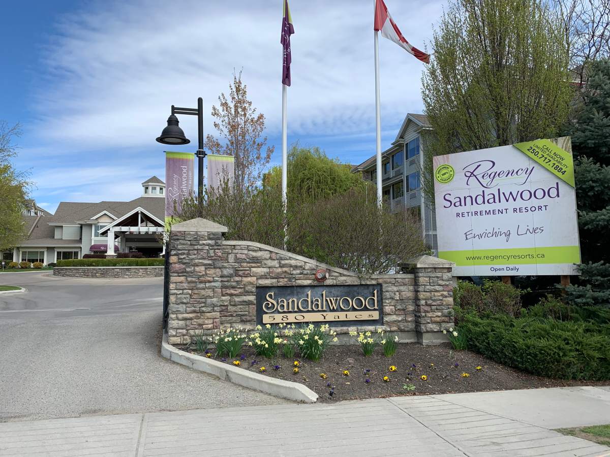 One person has died and ten other people have tested positive for COVID-19 at Sandalwood Retirement Resort, according to Interior Health. 