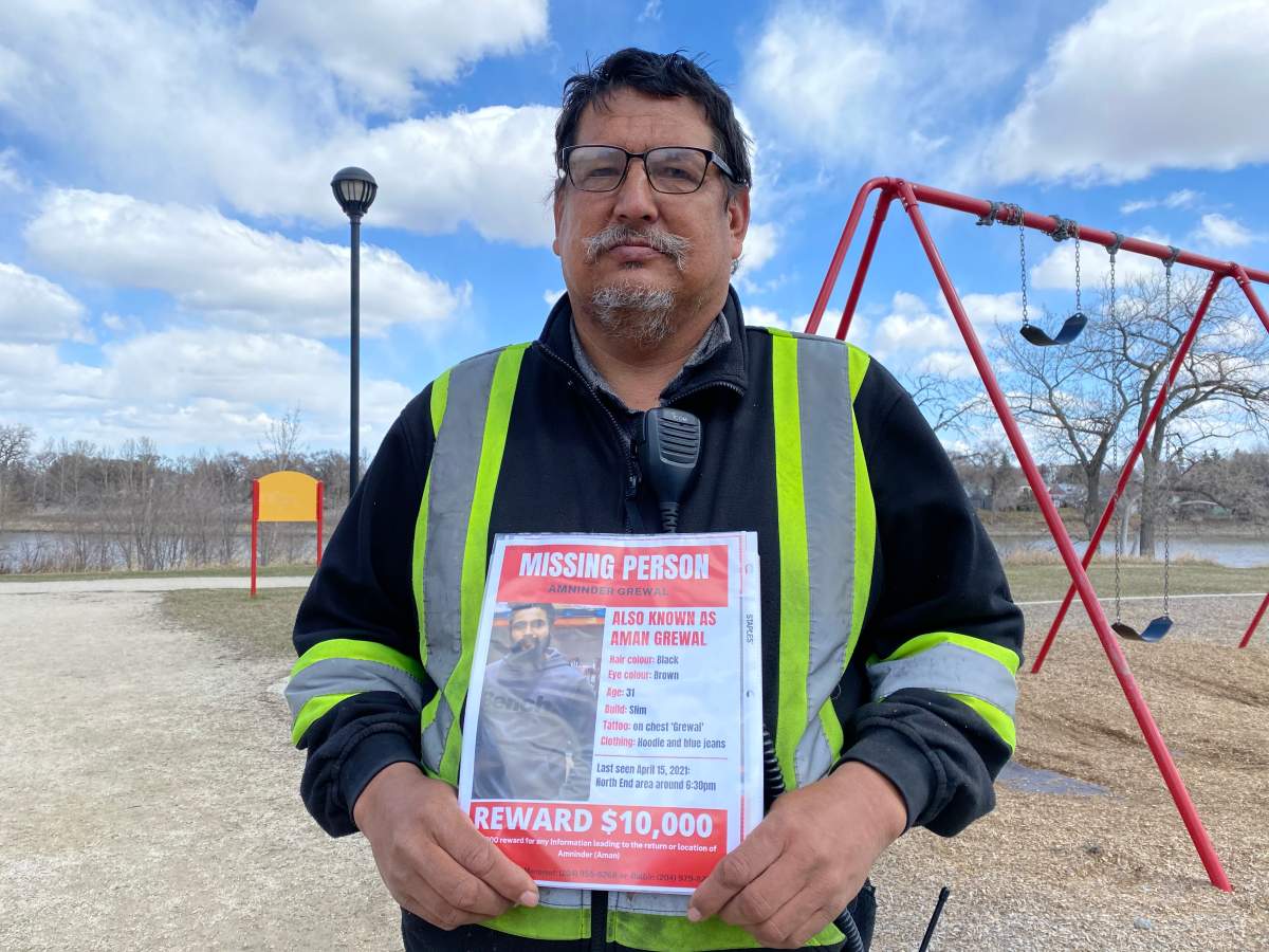 Darryl Contois of the Evelyn Memorial Search Team is helping to look for Amninder Grewal.