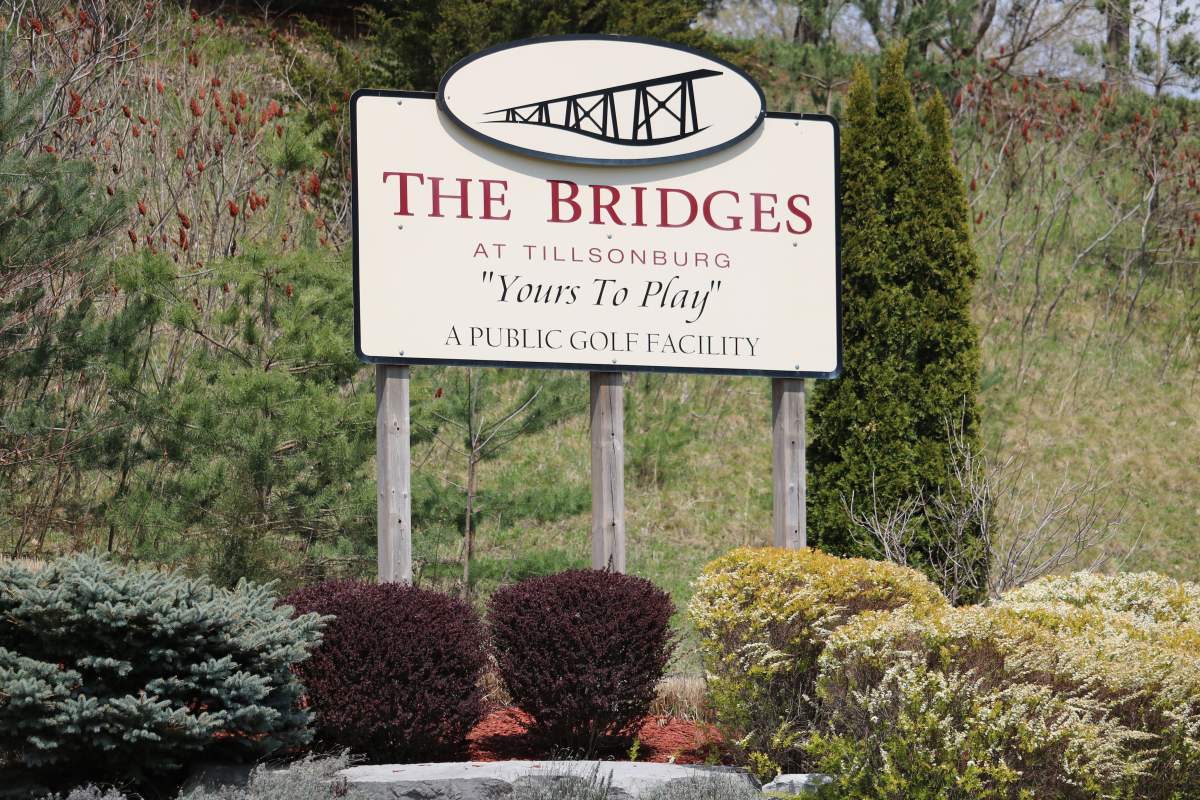 The Bridges at Tillsonburg golf course has remained open in defiance of Ontario's stay-at-home order. April 24, 2021.