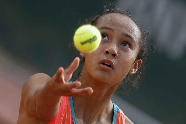 Canada's Leylah Fernandez made short work of opponent Zhang Shuai of China, beating the No. 16 seed in the opening round of the Volvo Car Open in Charleston, South Carolina on Tuesday, April 6, 2021. File.