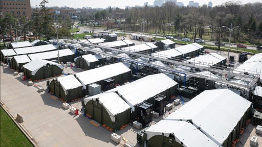 The 2,088 square metre mobile health unit built in a parking lot at Toronto’s Sunnybrook hospital accepted it’s first patient in late April.