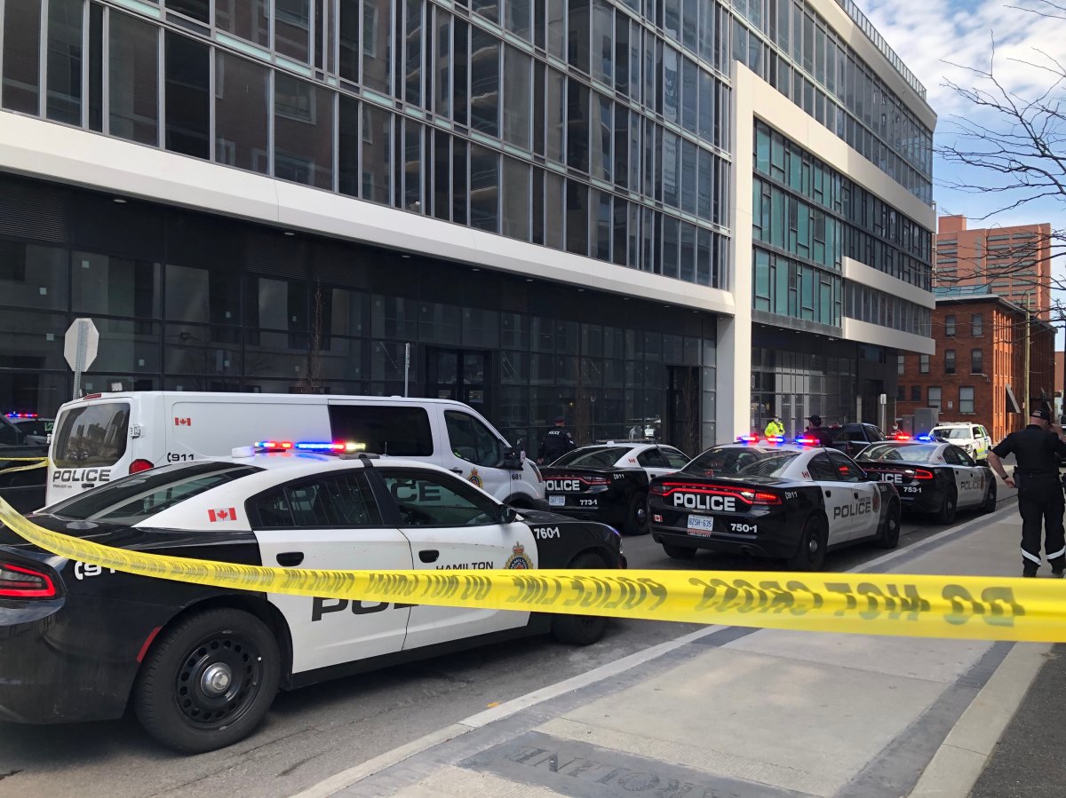 Hamilton police are investigating a multiple stabbing in a downtown apartment building.