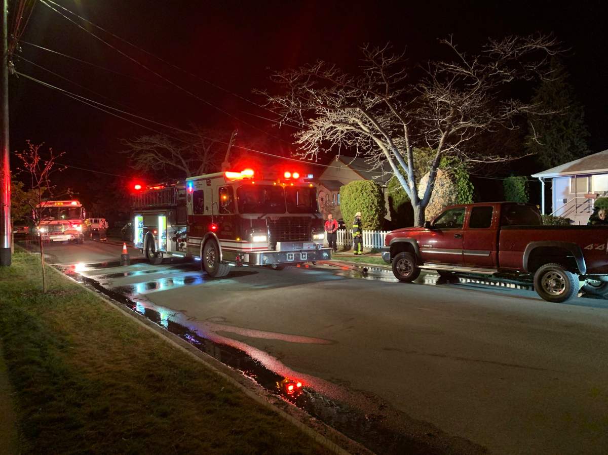 Two people were left homeless after a damaging residential fire in Penticton, B.C., on Wednesday, April 21, 2021. 