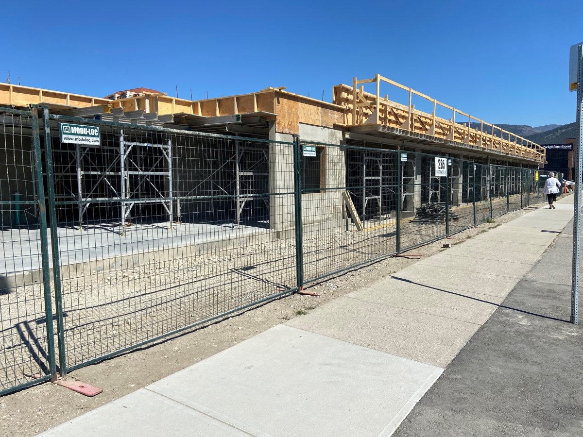 A rental unit complex being built at 285 Westminster Avenue in Penticton, B.C., on Thursday, April 15, 2021.