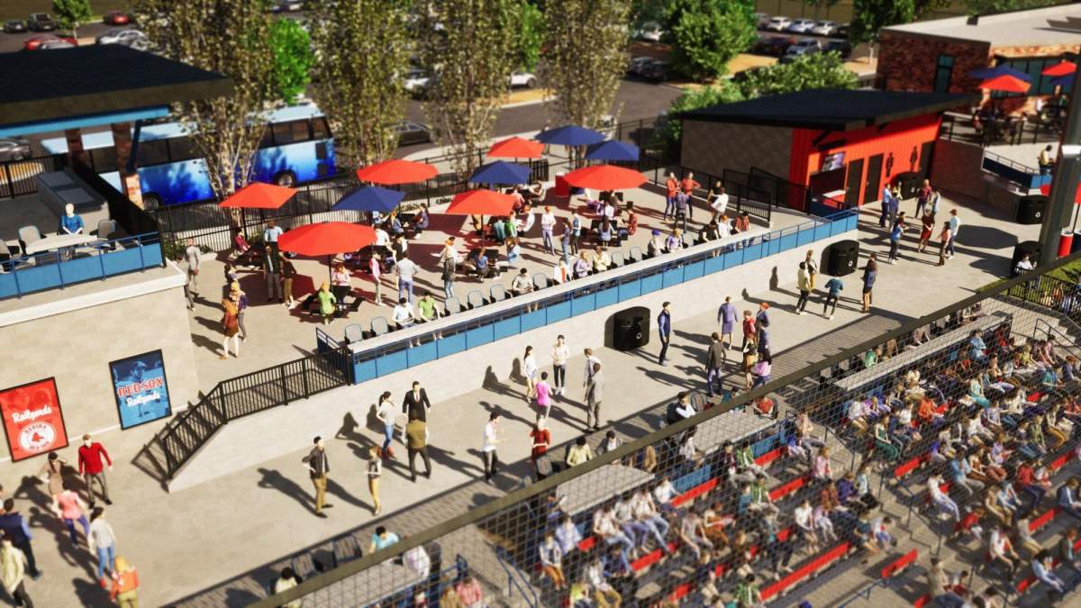 The proposed new stadium.