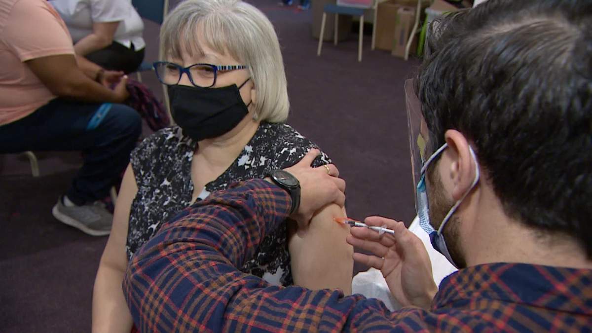 Reverend Andrea Anderson was the first person to receive her vaccine at the province’s first African Nova Scotian clinic.