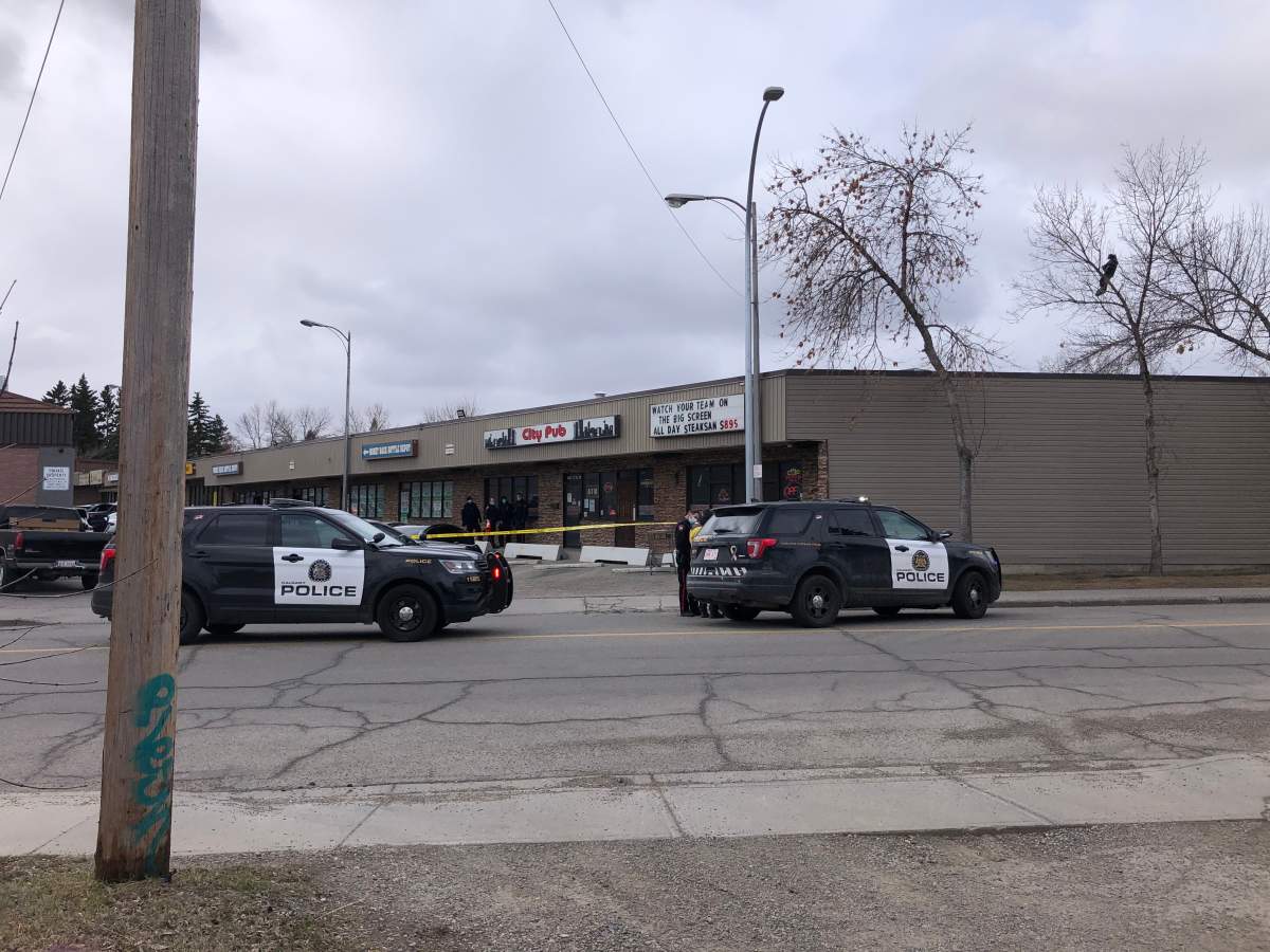 Three people were arrested after a shooting in southwest Calgary on Thursday.