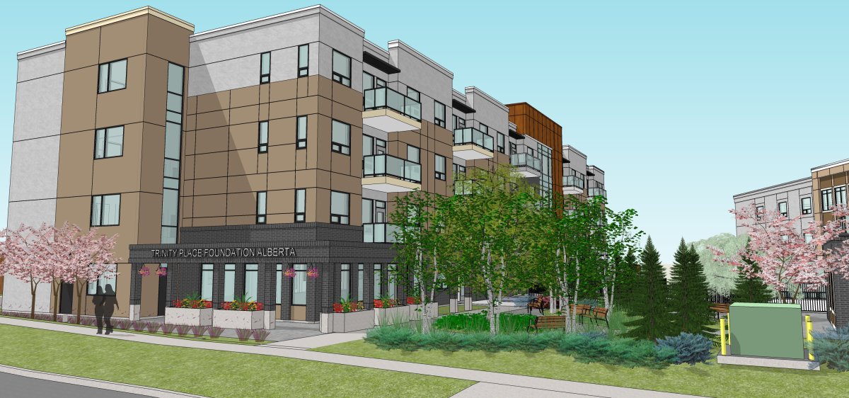 A rendering of the Calgary seniors' complex in Temple.