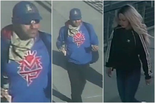 Calgary police are hoping to speak with the people seen in these pictures in connection to the death of Russell David Younker on April 15, 2021.
