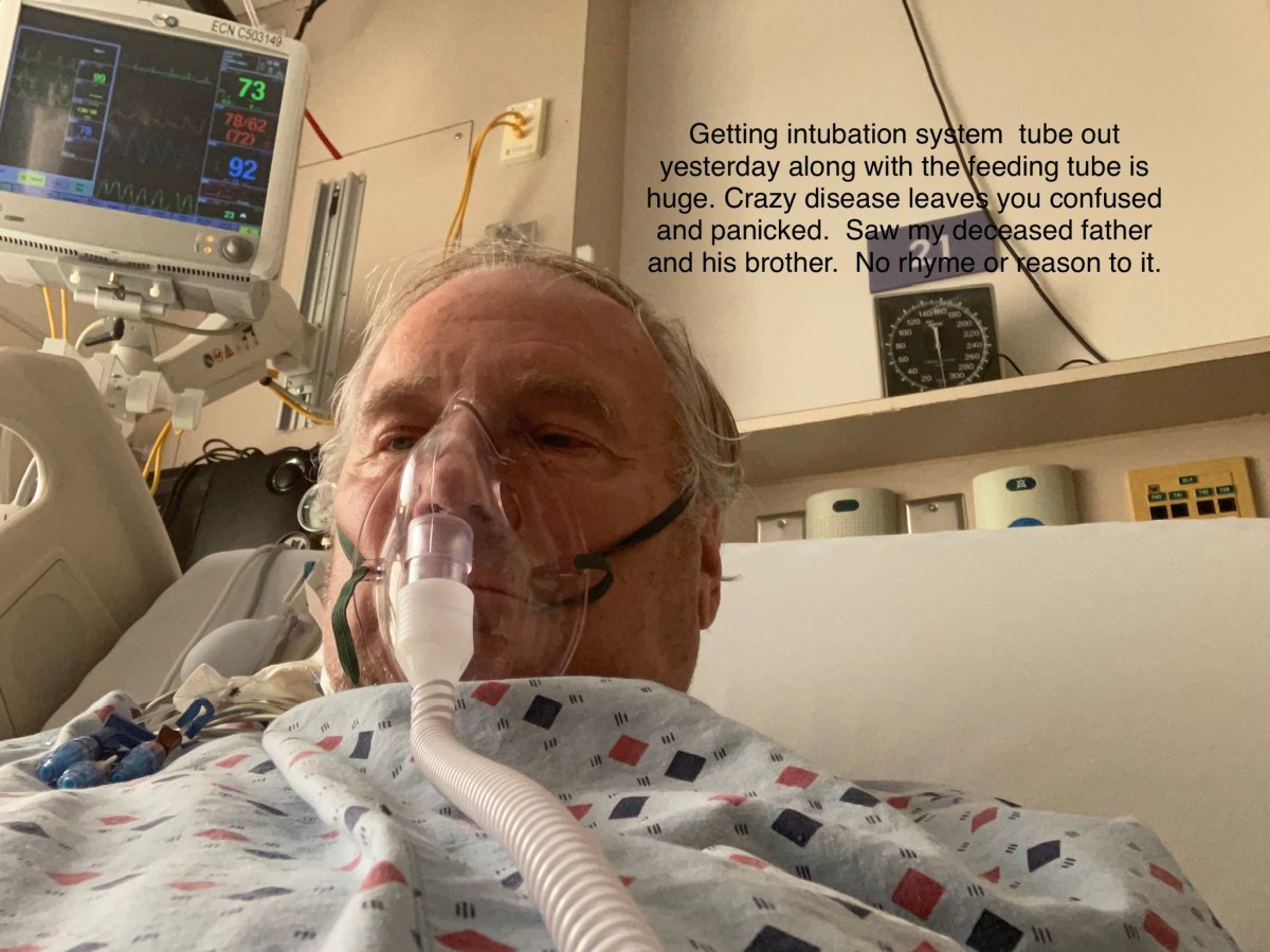 Al Macintyre has been sharing some updates from his hospital bed on his Twitter account about what he has gone through fighting COVID-19.