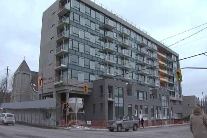 The nine-floor Anna Lane condominium building at Queen and Bagot streets (seen here under construction in 2015), was used as a template for the revised Capitol condo project, just two blocks away.