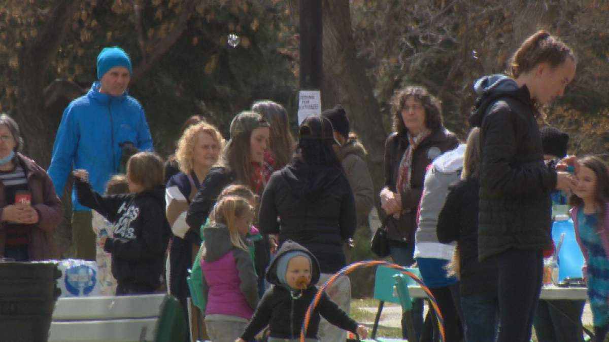 Saskatoon police said 11 attendees at a rally on April 24 — who police called key participants — are being cited for breaching the province’s public health orders.