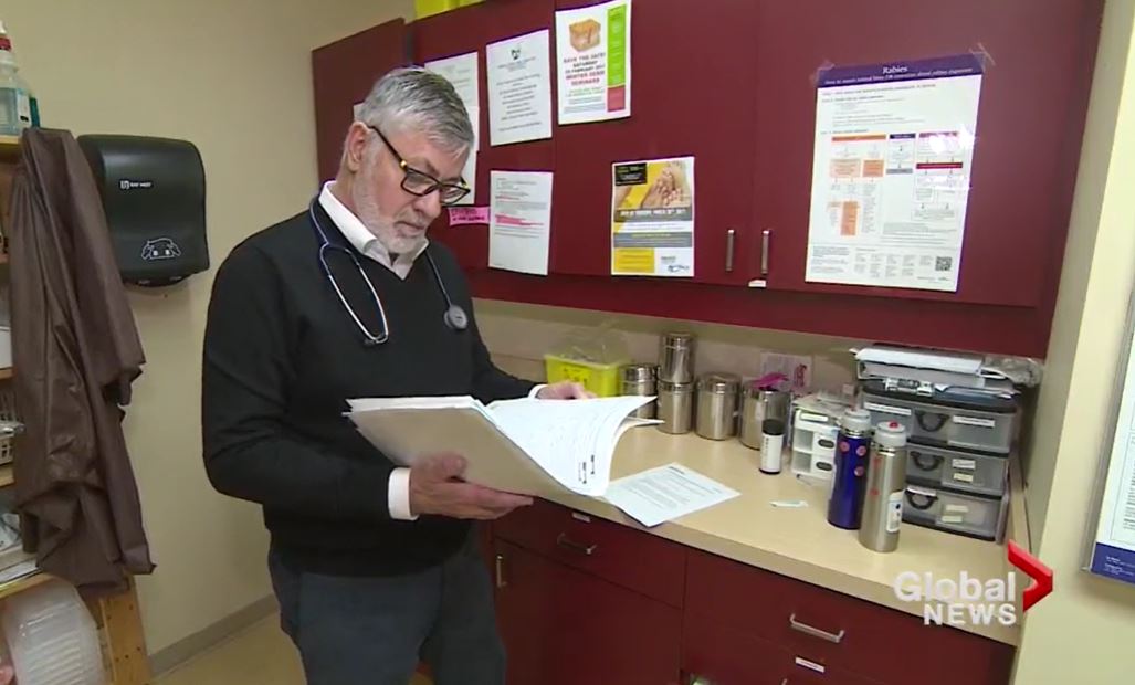 Investigators have charged Graeme Bethune, 74, seen here in a 2017 Global News story, with one count of sexual assault. 