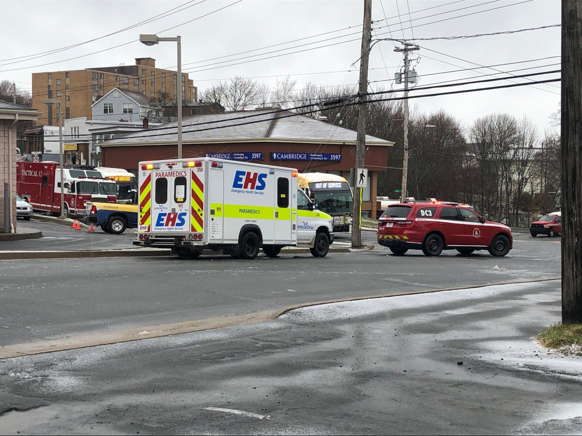 Emergency crews were called to the scene in the area of 3501 Dutch Village Road, for a single vehicle motor vehicle collision causing property damage to a gas line, on Sunday, April 4, 2021. 