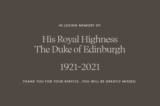 This screenshot from the Archewell Foundation website shows an initial statement about the death of Prince Philip on Apr. 9, 2021.