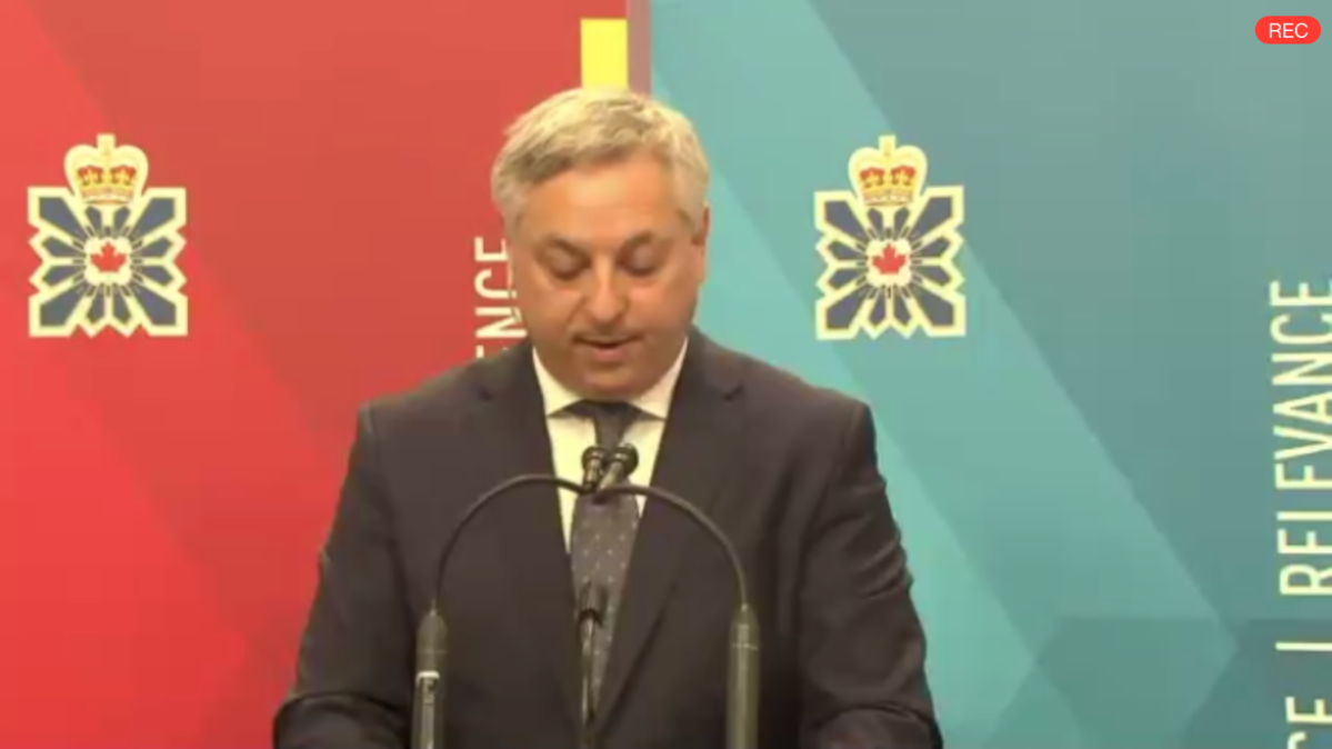 CSIS Director David Vigneault speaking at the Centre for International Governance Innovation on Feb. 9, 2021.