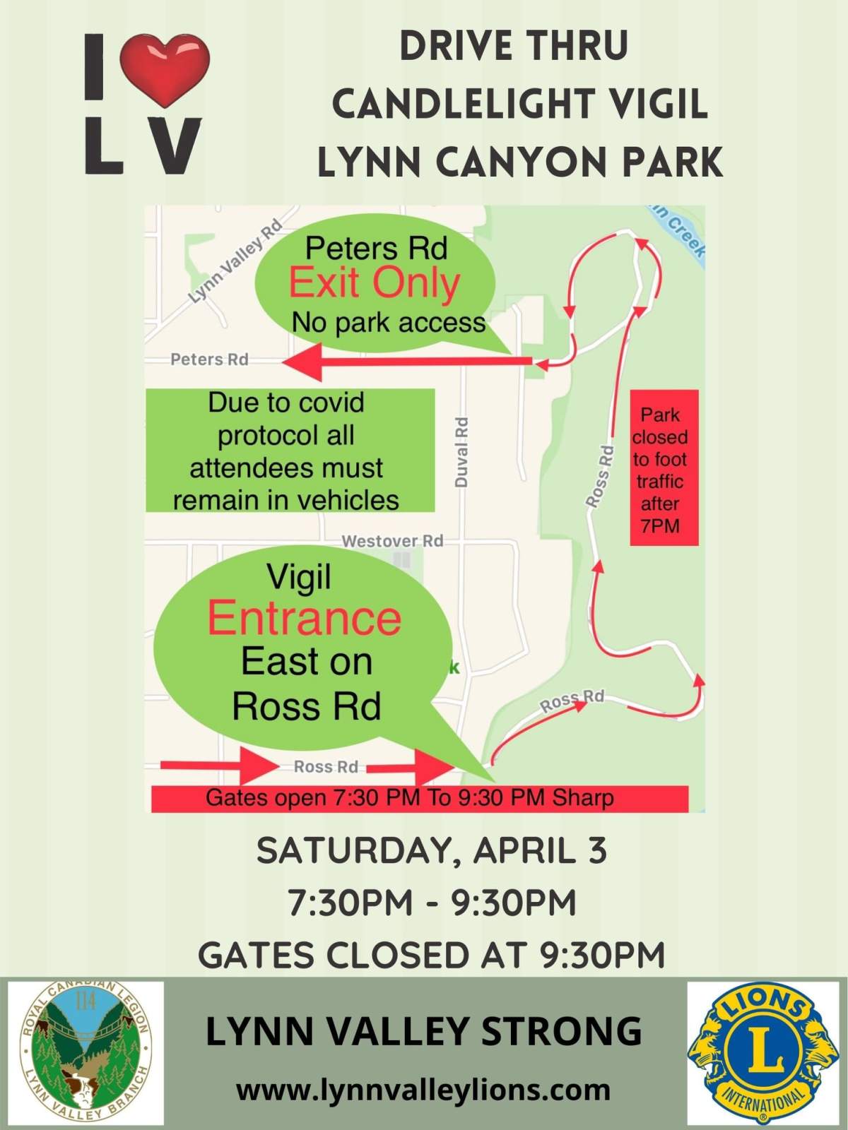 Huge crowds turn out to drive-thru vigil for Lynn Valley attack victims - image