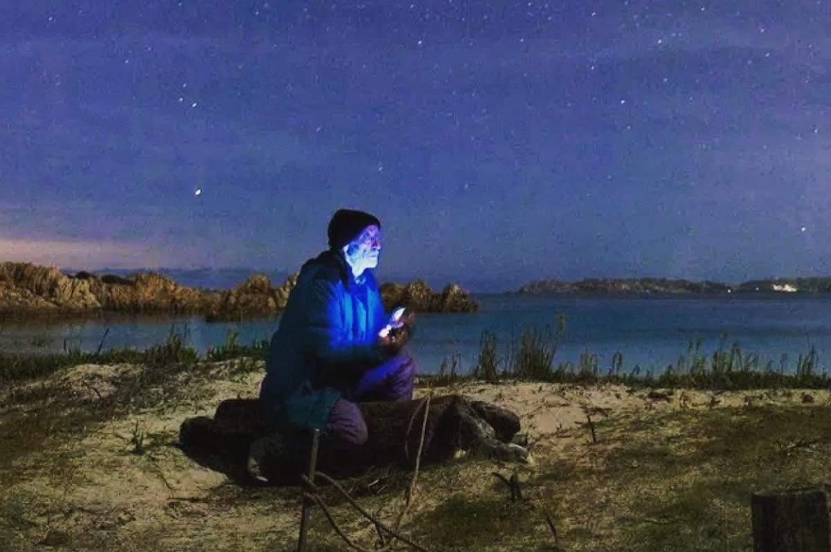 Mauro Morandi is shown on the isle of Budelli, Italy in this file photo.