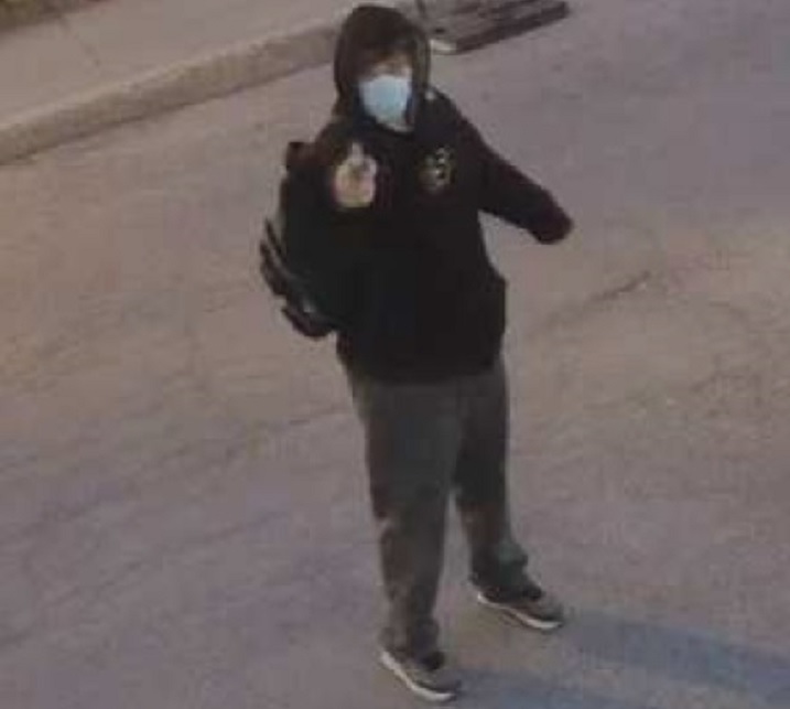 Montreal police are asking for the public's help in indentifying a man wanted in connection with a shooting at mosque in Rosemont. Friday, April 16, 2021.