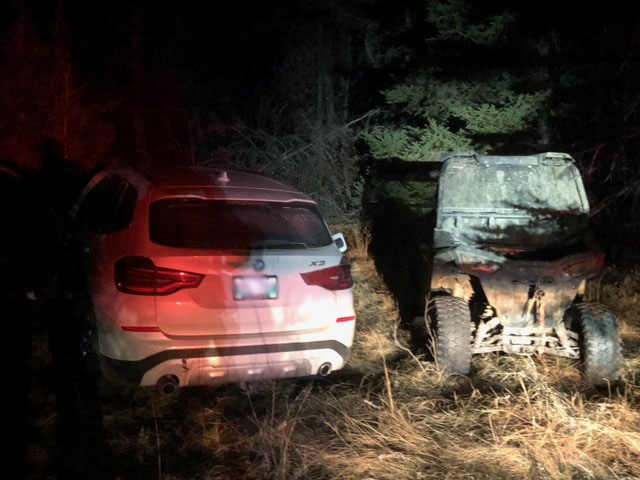 RCMP arrested five men in connection with a stolen vehicle and two ATV's in Western Manitoba.