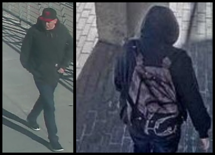 Calgary police are hoping to speak with the man seen in these pictures in connection with the death of Russell David Younker on April 15, 2021.