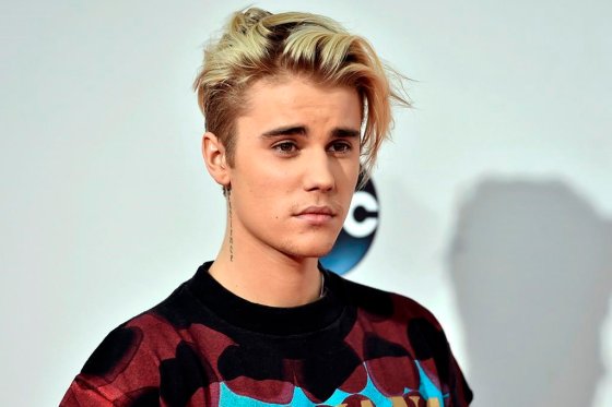 This Nov. 22, 2015 file photo shows Justin Bieber at the American Music Awards in Los Angeles.