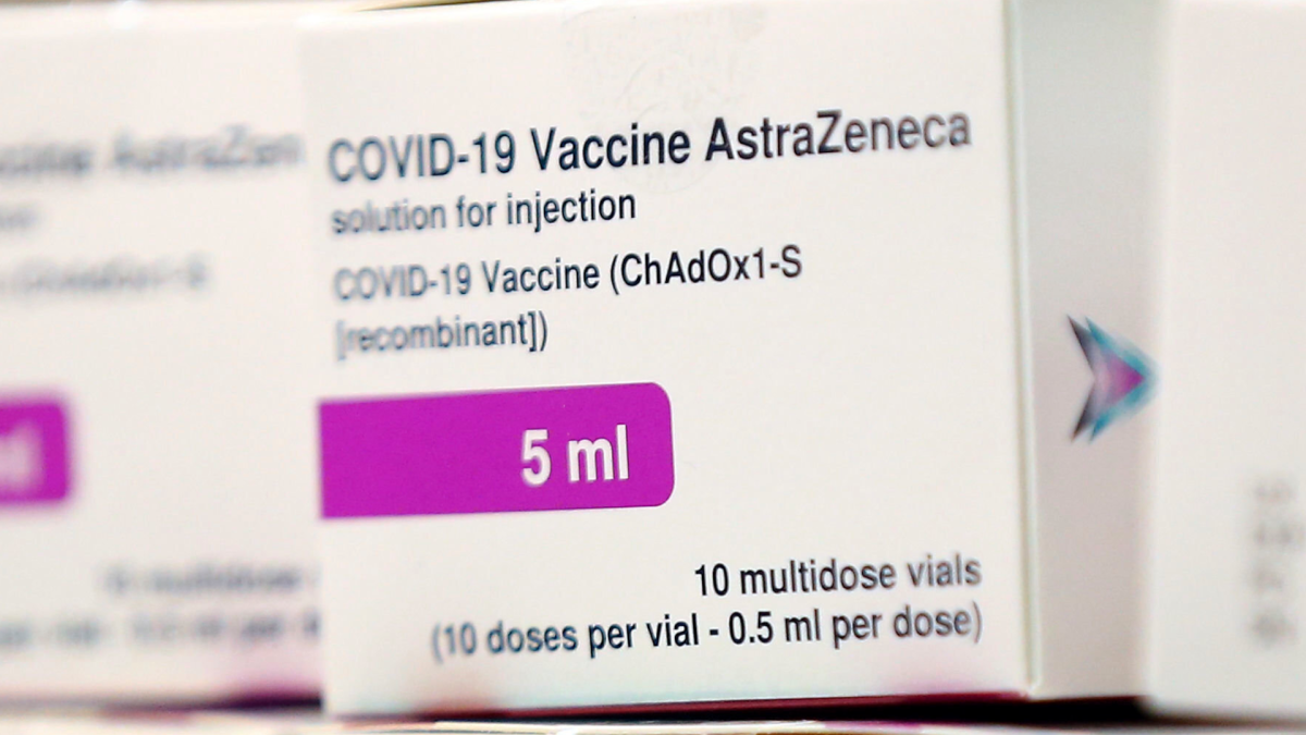 Doses of the COVID-19 vaccine developed by Oxford University and U.K.-based drugmaker AstraZeneca at the Princess Royal Hospital in Haywards Heath, England, Saturday Jan. 2, 2021. (Gareth Fuller/Pool via AP) .