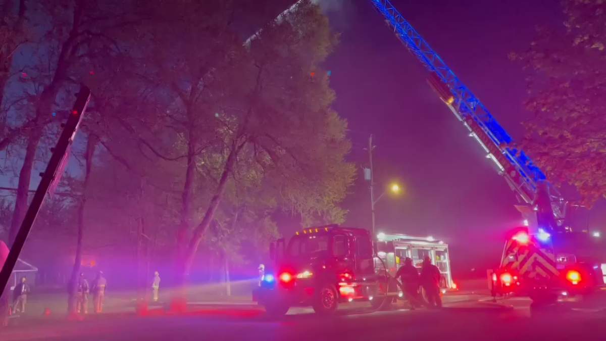 Loyalist firefighters battled a large house fire Friday evening in Bath, Ont.