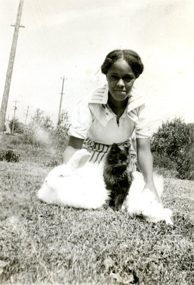 Barbara Howard at nine years old and growing up in East Vancouver