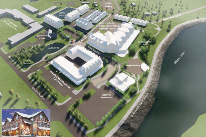 The developer says Gateway Village will provide a new lifestyle location to live, work, shop, dine and stay in Bragg Creek.