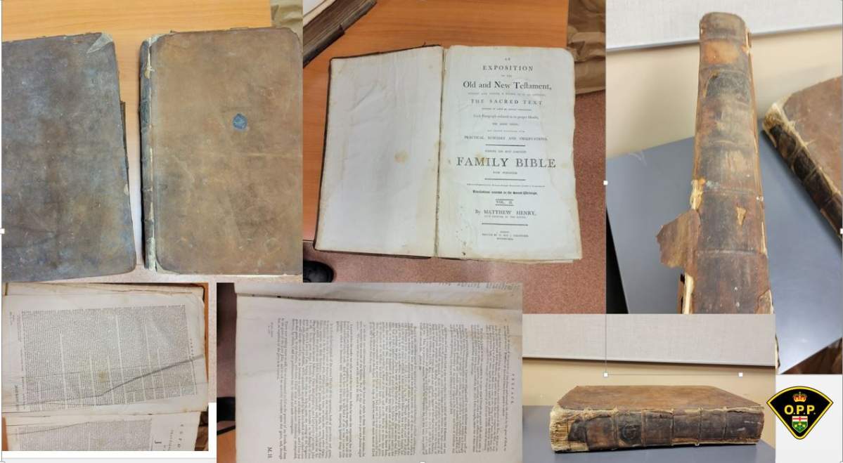 Lennox and Addington OPP say the owner of two historic texts from the 1700s have been claimed. 