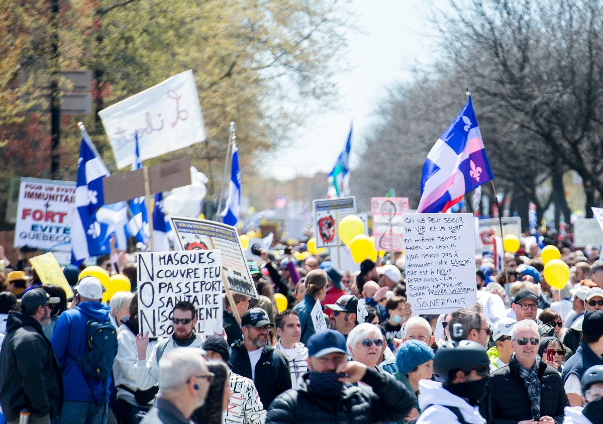 Quebec reports 3rd case of vaccine bloodclotting as thousands protest ...