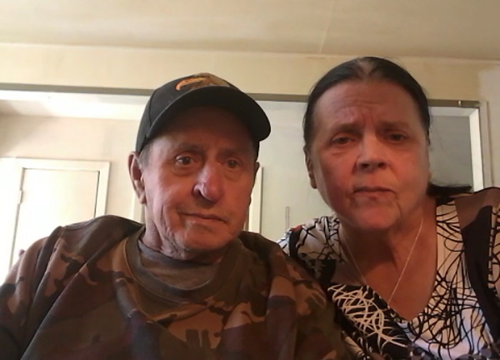 Winston Nelson and Cheryl Scott, a Mohawk couple from Kanesatake, Que., are shown during a Zoom call with the Center of Research-Action on Race-Relation on Thursday, May 27, 2021. A Mohawk couple from Kanesatake, Que., are filing a complaint to the Quebec Human Rights Commission against the St-Eustache Hospital for systemic racism. 