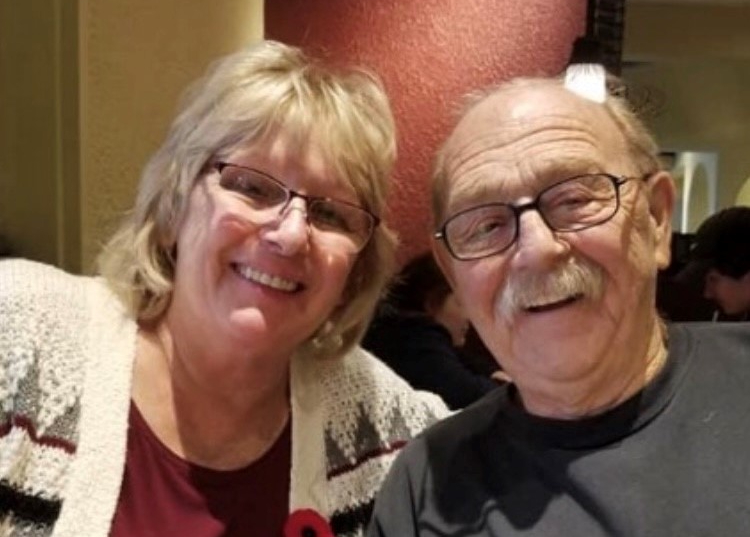 Karen Milne-Murray with her late husband, Jim.