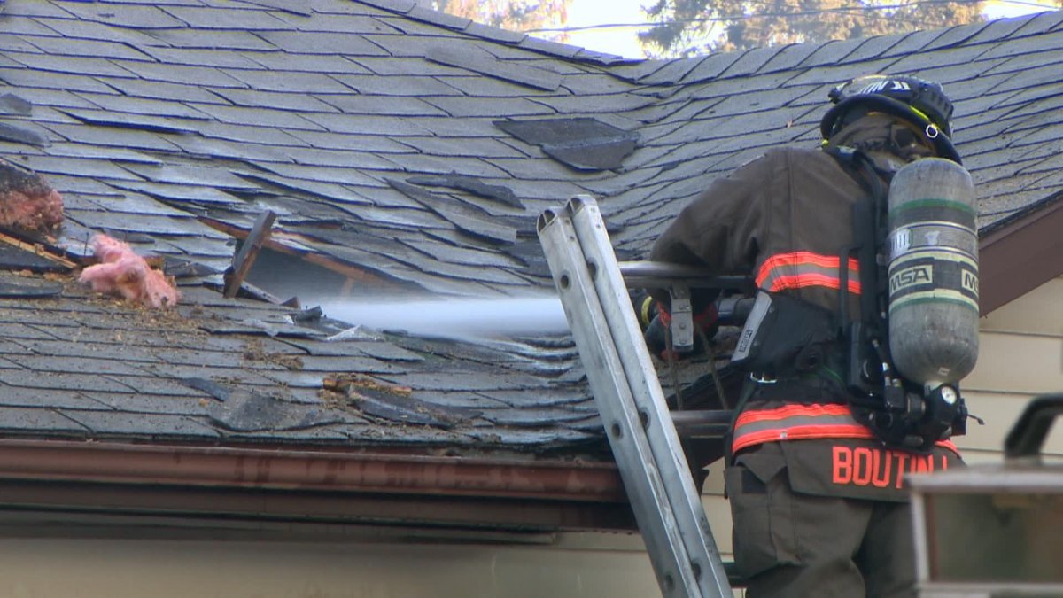 The rear of a bungalow on Coy Avenue was fully involved when firefighters arrived, said the Saskatoon Fire Department.