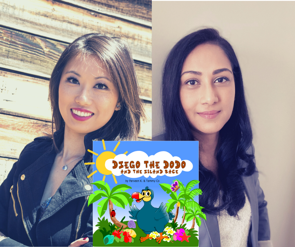 Tammy Co (left) and Parveen Kandeerally (right) co-authored children’s book, Diego The Dodo which was released last year during the pandemic.
