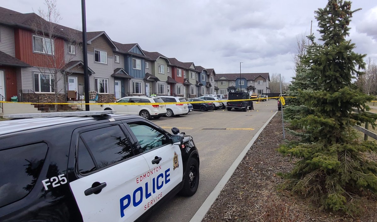 ASIRT investigates a officer-involved shooting in north Edmonton, Saturday, May 1, 2021. 