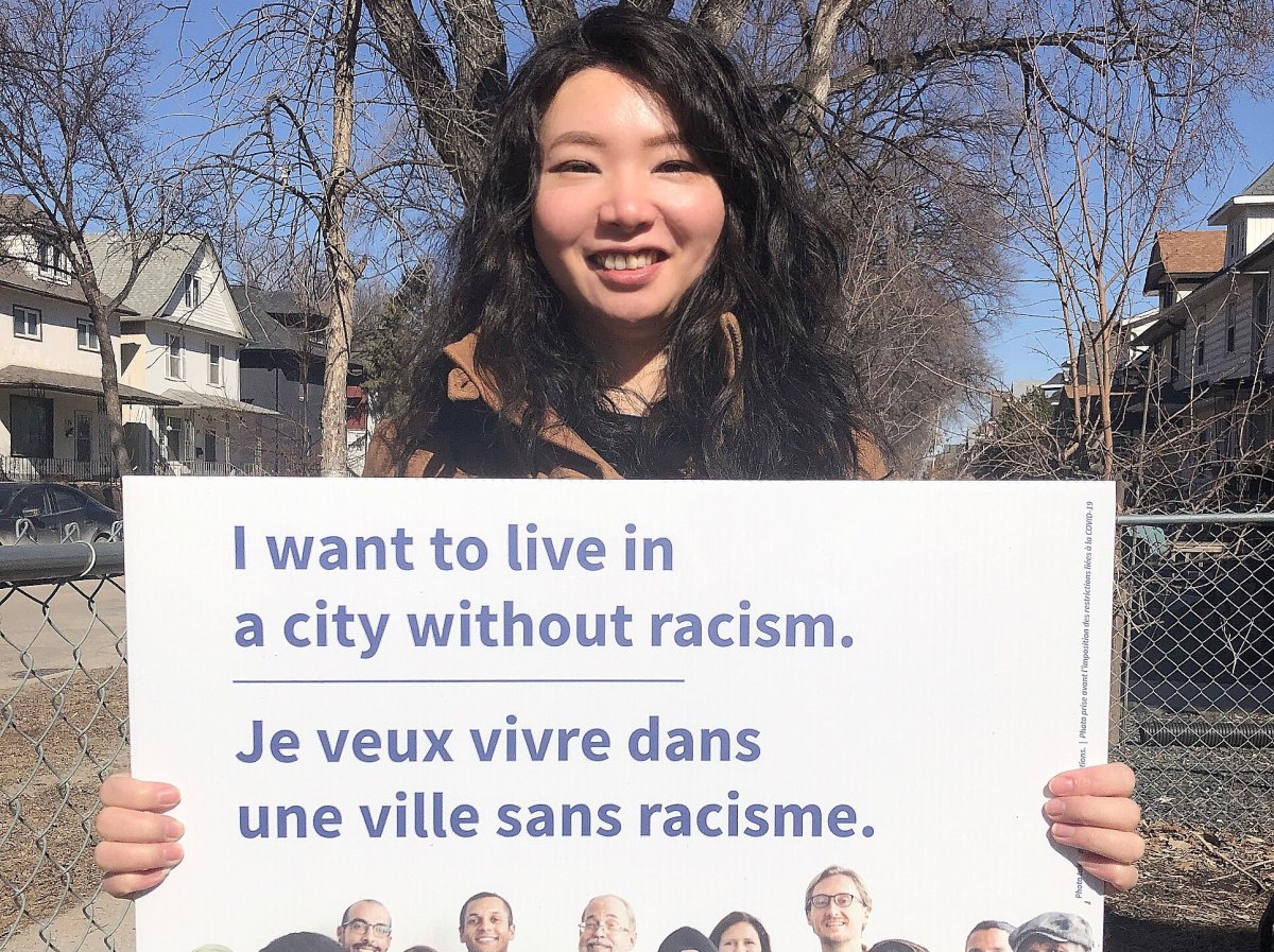 Winniepg School Division trustee Jennifer Chen in a photo she posted on Twitter in March, 2021.
