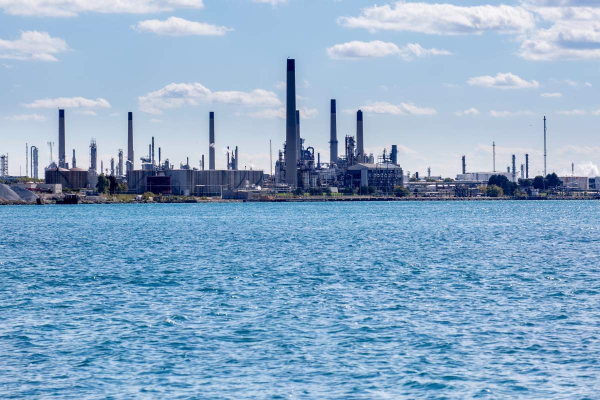 FILE - Sarnia's Chemical Valley.