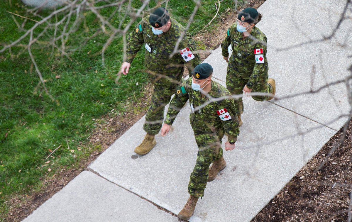 Members of the Canadian Armed Forces.
